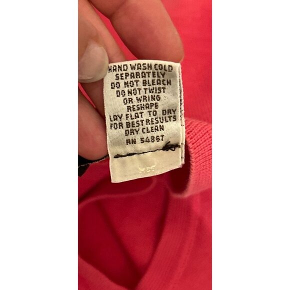 HENRI BENDEL Cotton Cardigan Pink Button-down Size Large - Picture 8 of 9
